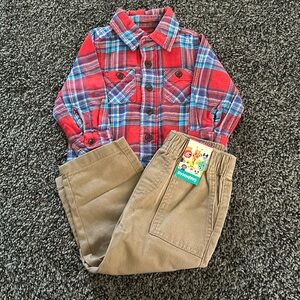 🏡18 month flannel and khakis